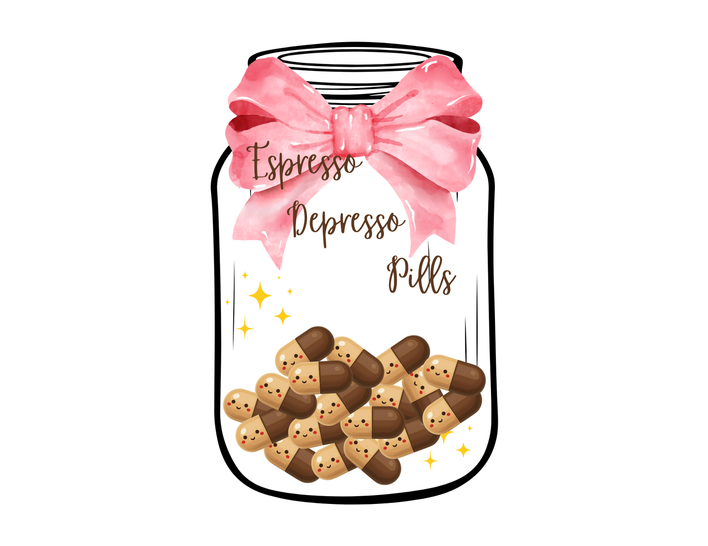 Espresso Depresso Pills Sticker