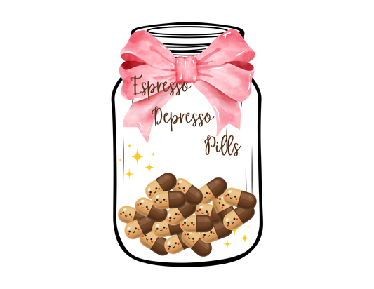 Espresso Depresso Pills Sticker